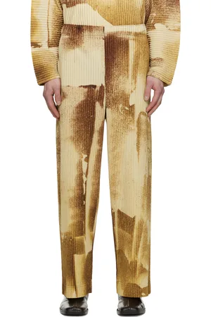 Issey Miyake Brown Wind Walk Trousers