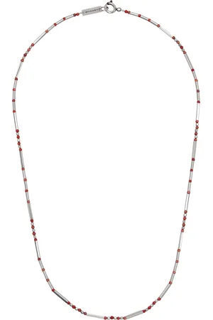 Isabel Marant Silver & Red Sergio Necklace
