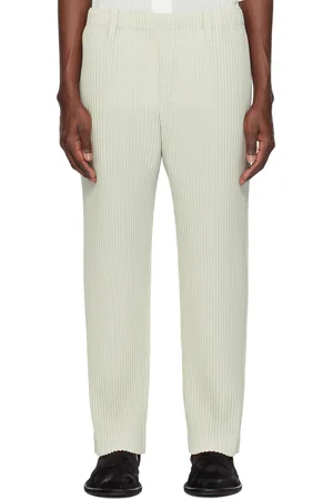 Issey Miyake Gray Tailored Pleats 1 Trousers