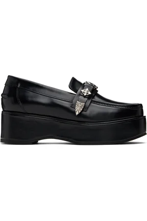 TOGA PULLA Black Polido Platform Loafers