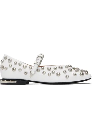 TOGA PULLA White Polido Ballerina Flats