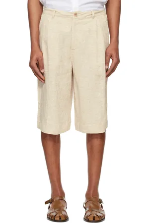 Holzweiler Beige Lino Linen Mix Shorts