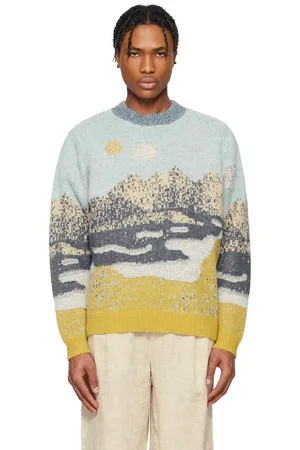 Holzweiler Blue & Yellow Haza Landscape Sweater