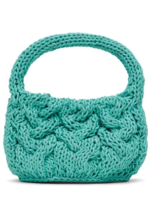J.W.Anderson Blue Small Cable Knit Bag