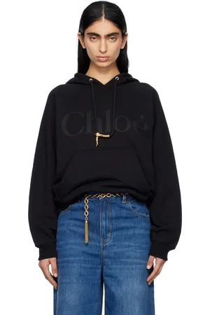 Chloé Black Generous Logo Hoodie