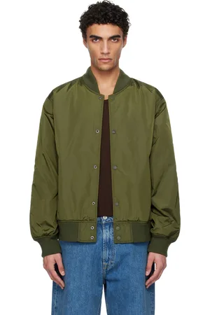 Reigning Champ Khaki Econyl Satin Nylon Stadium Bomber Jacket