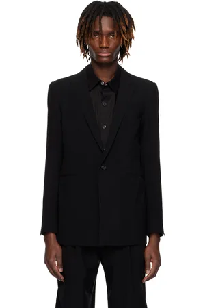 DEVOA Peaked Lapel Wool Blazer