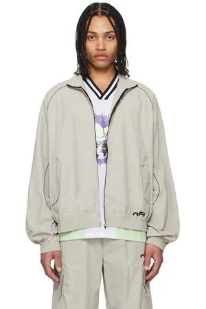 OFF-WHITE Gray Off Split Track Jacket