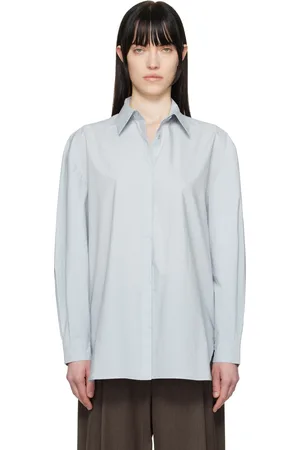 AMOMENTO Blue Oversized Shirt