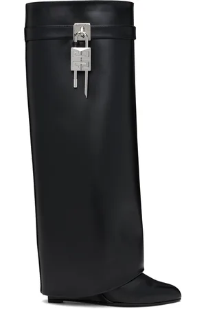 Givenchy Black Shark Lock Tall Boots