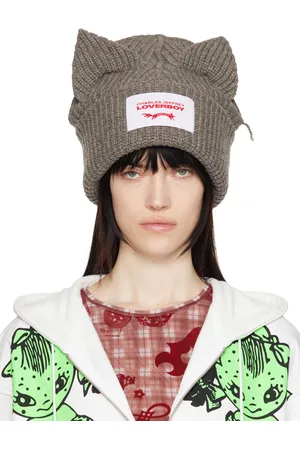 Charles Jeffrey Loverboy Gray Supersized Chunky Ears Beanie