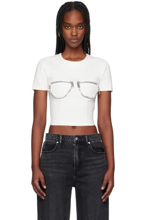 AREA Zipper Bustier Cup T-Shirt