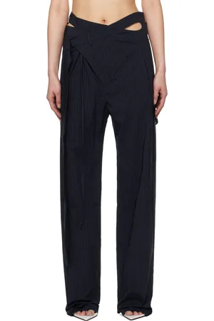 OTTOLINGER Navy Signature Wrap Suit Trousers