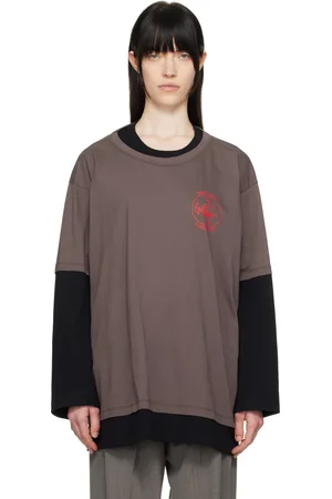MAGLIANO Black & Brown Trauma Long Sleeve T-shirt