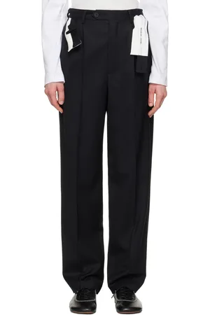 MAGLIANO Black Link Double Pleats Trousers