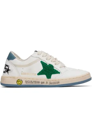 Golden Goose Kids White Ball Star Sneakers