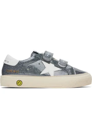 Golden Goose Kids Gunmetal May School Sneakers