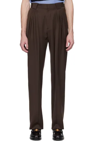 Casablanca Wool Pleated Tailored Trousers