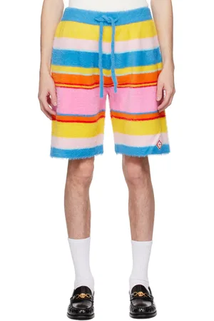 Casablanca Multicolor Fluffy Stripe Oversized Shorts