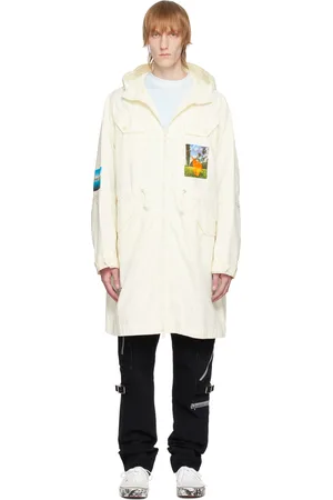 UNDERCOVER Off-White Printed Coat