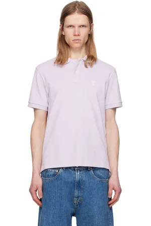 Ami Purple Cotton Ami de Coeur Polo