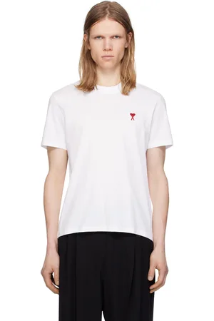 Ami White Cotton Ami de Coeur T-shirt