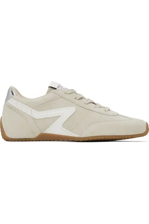 RAG&BONE Beige Suede Ultra Slim Retro Runner Sneakers