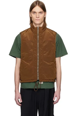 RANRA Brown Treker Shiny Nylon Vest