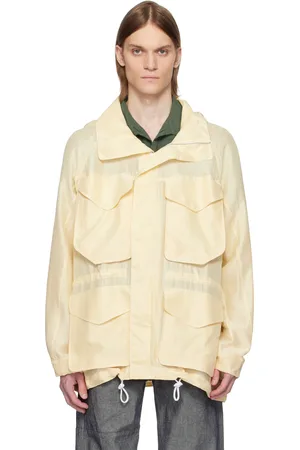 RANRA Yellow Explorer Silk Ripstop Long Hoodie Jacket