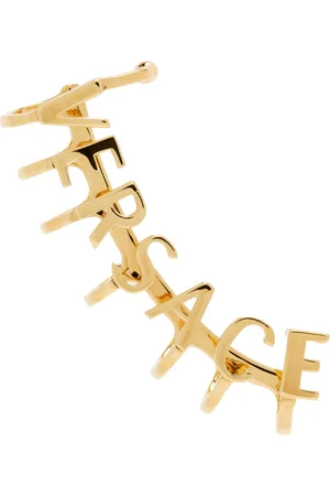VERSACE Gold Logo Single Earring
