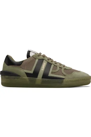 Lanvin Khaki Clay Mesh Sneakers