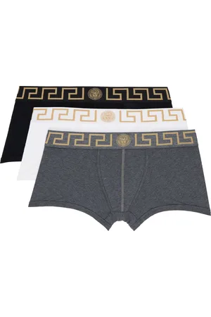VERSACE Three-Pack Multicolor Greca Border Boxer Briefs
