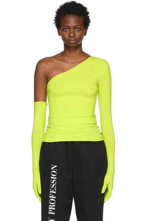 Vetements Yellow Single-Shoulder Glove T-Shirt
