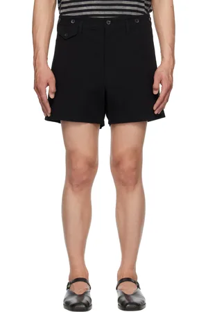 YOHJI YAMAMOTO Black Suspender Slim Shorts