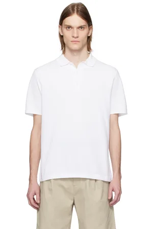 Reigning Champ White Supima Pique Ace Polo