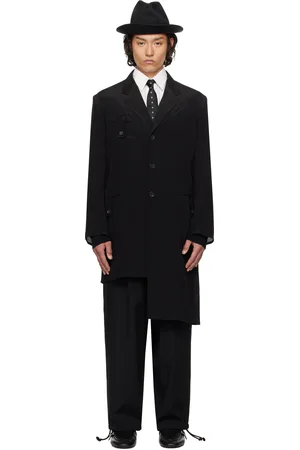 YOHJI YAMAMOTO Black Tab Long Blazer