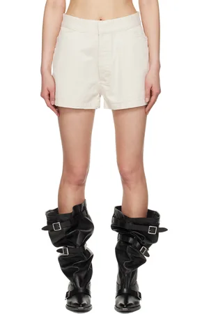R13 Off-White Lace Back Sailor Shorts