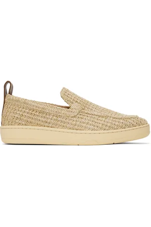 Lanvin Beige Cruiser Raffia Sneakers