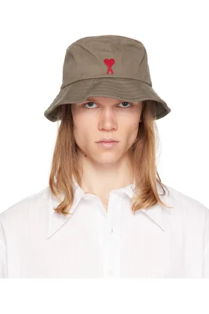 Ami Gray Ami de Coeur Embroidery Bucket Hat
