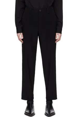 YOHJI YAMAMOTO Black TA Tuxedo Slim Trousers
