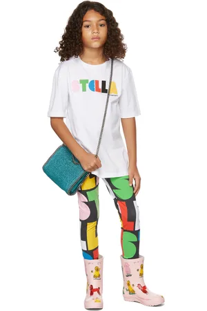 Stella McCartney Kids White & Multicolor Logo T-Shirt