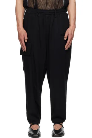 YOHJI YAMAMOTO Black Rib Flap P Cargo Pants