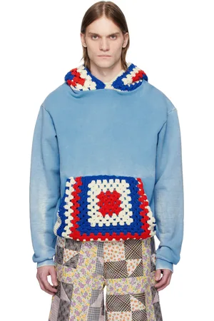 Cout de la Liberte Blue Killian Crochet Grany Square Hoodie
