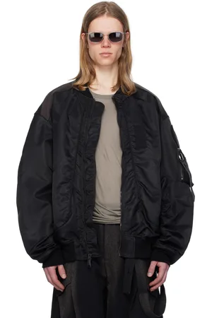 JiyongKim Sun-Bleached Flight Bomber Jacket