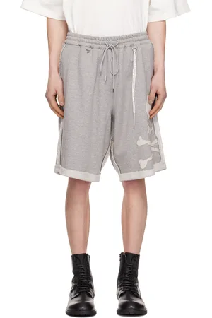 MASTERMIND Gray MW Cut-Off Sweat Shorts