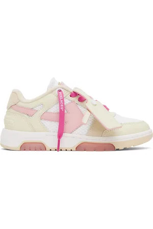 OFF-WHITE Pink & Beige Slim Out Of Office Sneakers