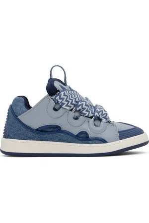 Lanvin Kids Blue Lace-Up Sneakers