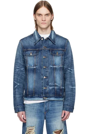 Cout de la Liberte Blue Johnny Crispy Rigid Trucker Denim Jacket