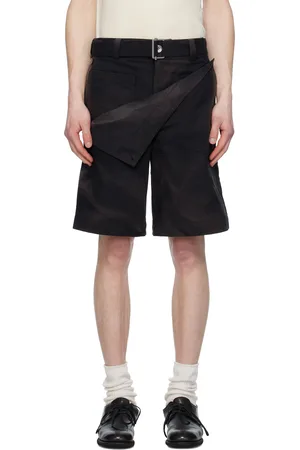 JiyongKim Sun-Bleached Double Front Shorts