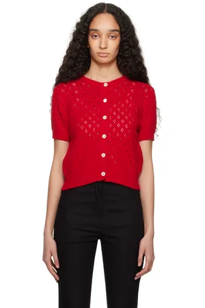 DUNST Crochet Half Sleeve Cardigan